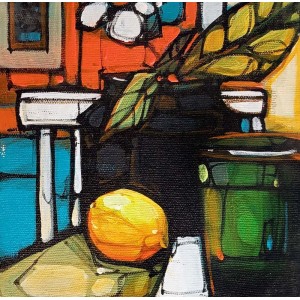 Salman Farooqi, 8 x 8 Inch, Acrylic on Canvas, Abstract Painting, AC-SF-671